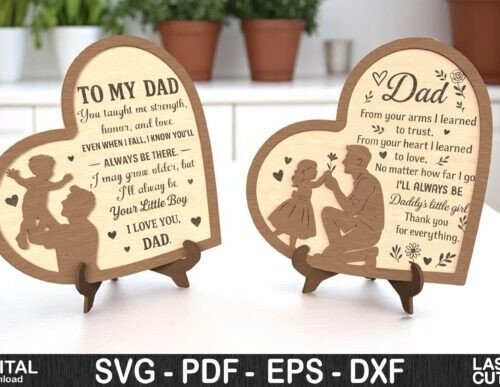 letrero-de-corazon-para-papa-creativo-digital Letrero De Corazon Para Papa Creativo Digital